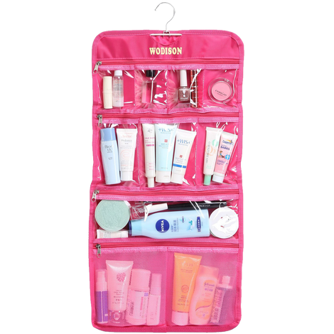 AllTopBargains Travelon Hanging Toiletry Travel Bag Organizer Compact Makeup Case Personal Item